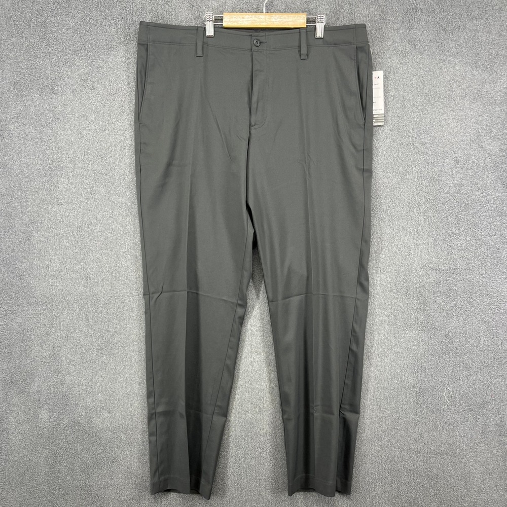 Grand Slam Golf Pants Mens 38x32 Gray Stretch 360 Active Waistband Performance
